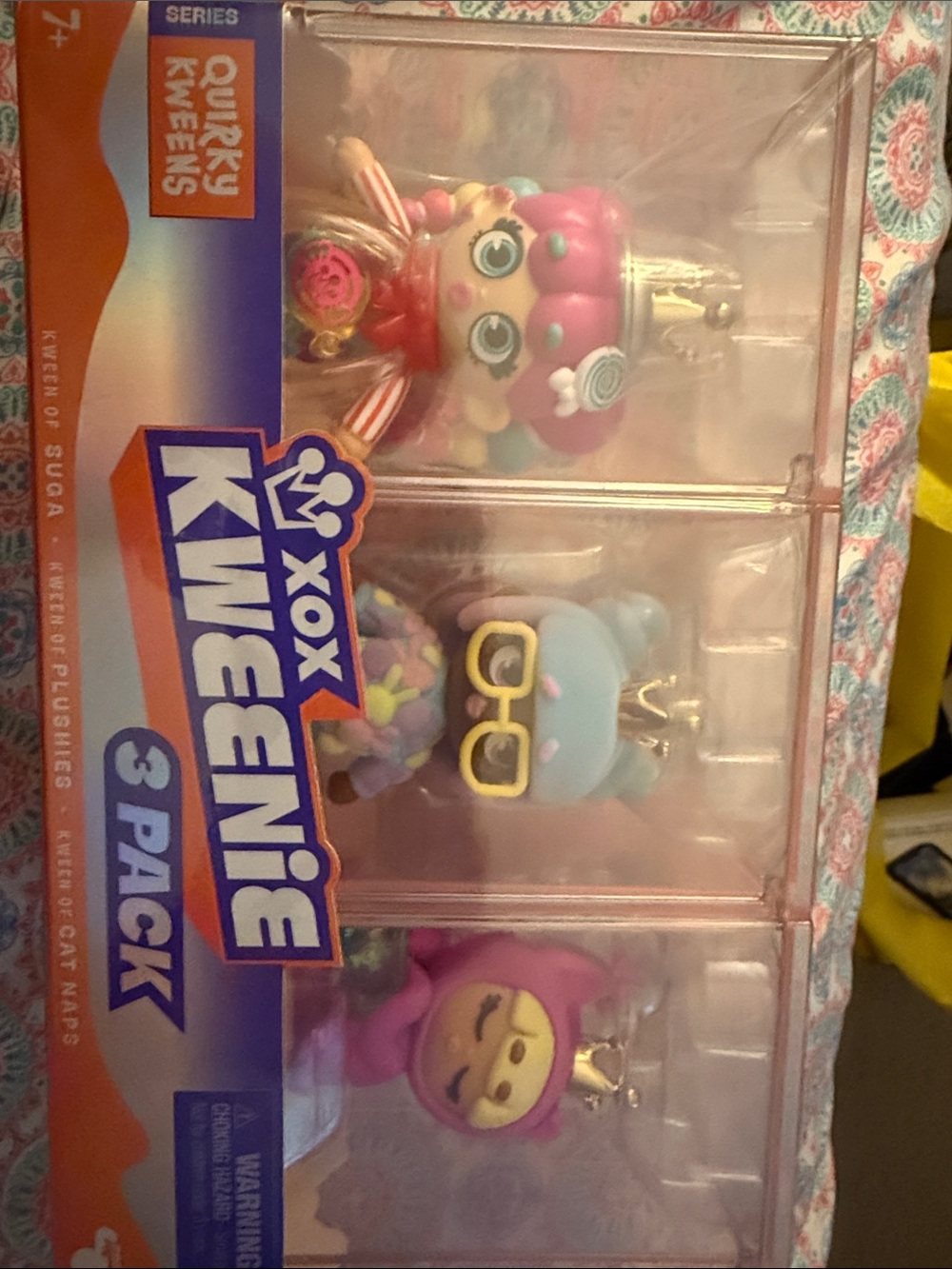 3-Pack Kids Toy Figures - Pink / Blue / Purple
